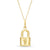 Padlock Pendant in 14K Gold