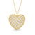 Oro Diamante™ Diamond-Cut Lattice Heart Pendant in 14K Two-Tone Gold