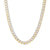 Oro Diamante™ Diamond-Cut 4.5mm Cuban Curb Chain Necklace in Hollow 14K Two-Tone Gold