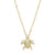 Pear-Shaped Opal and 1/20 CT. T.W. Diamond Turtle Pendant in 10K Gold