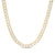 5.5mm Reversible Diamond-Cut Solid Curb Chain Necklace in 10K Two-Tone Gold