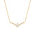 You're the One™ 1/3 CT. T.W. Certified Lab-Created Diamond Chevron Necklace in 14K Gold (F/SI2) – 18.5"