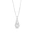 3/8 CT. T.W. Certified Pear-Shaped Lab-Created Multi-Diamond Teardrop Pendant in 14K White Gold (F/SI2