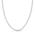 3.8mm Hollow Rolo Chain Necklace in 14K White Gold - 16"