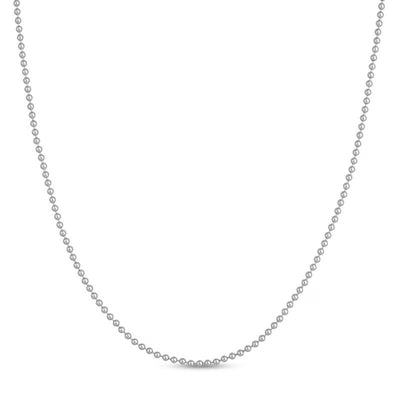 2.0mm Solid Bead Chain Necklace in 14K Gold