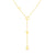 Diamond-Cut "LOVE" Lariat-Style Necklace in 14K Gold