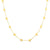 Diamond-Cut Heart Station Necklace in 14K Gold