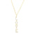 Love Talks 1/6 CT. T.W. "LOVE" Vertical Drop Pendant in 10K Gold