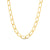 5.4mm Open Oval-Shaped Hollow Curb Chain Necklace in 14K Gold - 20"