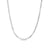 Men's 2.4mm Diamond-Cut Solid Snake Chain Necklace in 10K White Gold - 20"