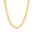 4.7mm Multi-Finish Double Curb Chain Necklace in Hollow 10K Gold - 18" - Shryne Diamanti & Co.