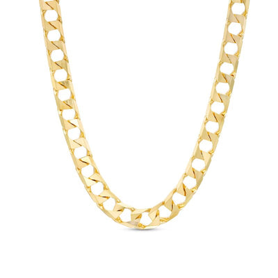 Men's 5.2mm Solid Curb Chain Necklace in 10K Gold - 18"