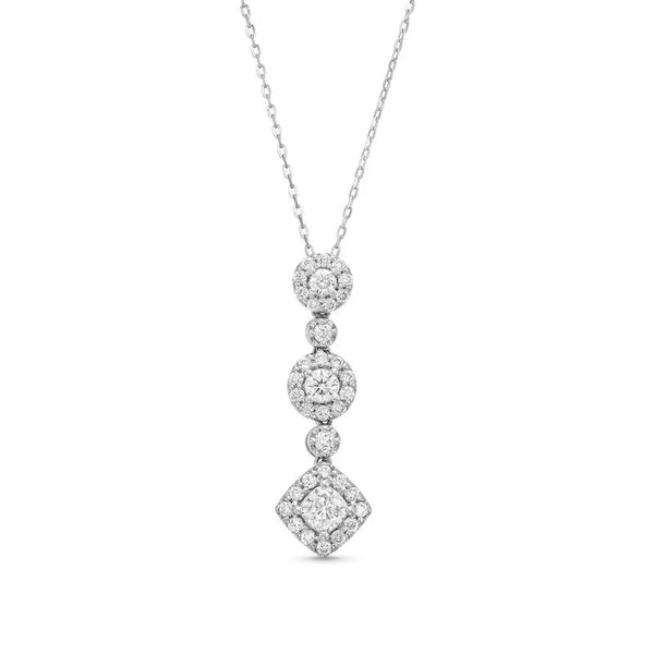 Shryne Diamanti & Co x Rocksbox 3/4 CT. T.W. Lab-Created Diamond Triple Drop Pendant in 10K White Gold