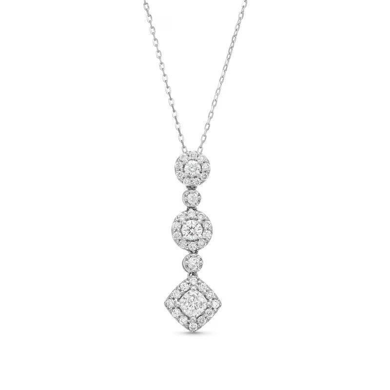 Shryne Diamanti & Co x Rocksbox 3/4 CT. T.W. Lab-Created Diamond Triple Drop Pendant in 10K White Gold