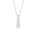 1 CT. T.W. Certified Lab-Created Diamond Scallop Edge Linear Graduating Pendant in 14K White Gold (F/SI2)