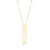 Linear Bar Saturn Chain Necklace in 10K Gold