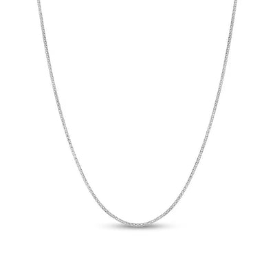 Adjustable 1.1mm Popcorn Chain Necklace in Hollow 14K Gold - 22"