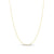 1.3mm Figaro Chain Necklace in Hollow 14K Gold - 18"