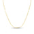 2.1mm Paper Clip Chain Necklace in Hollow 14K Gold