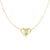 Puffed Heart Necklace in 14K Gold