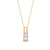 1 CT. T.W. Certified Lab-Created Diamond Linear Three Stone Bar Pendant in 14K Gold