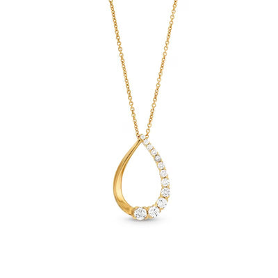 1/2 CT. T.W. Journey Certified Lab-Created Diamond Teardrop Pendant in 14K Gold