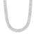 Men's 10 CT. T.W. Diamond Squared Curb Chain Necklace in 10K White Gold - 22"