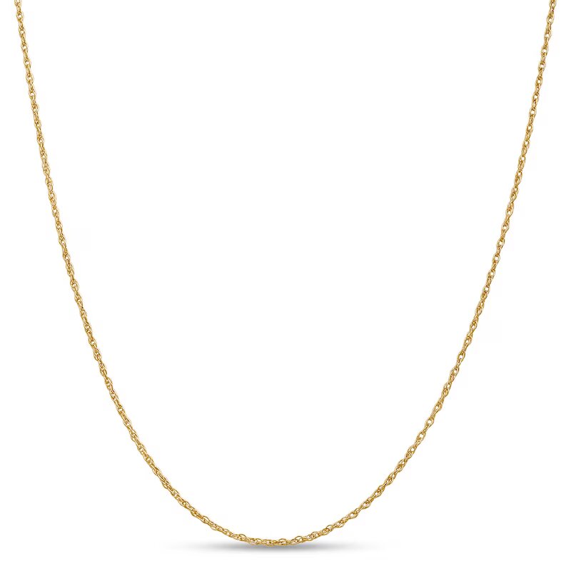 1.3mm Solid Rope Chain Necklace in 18K Gold