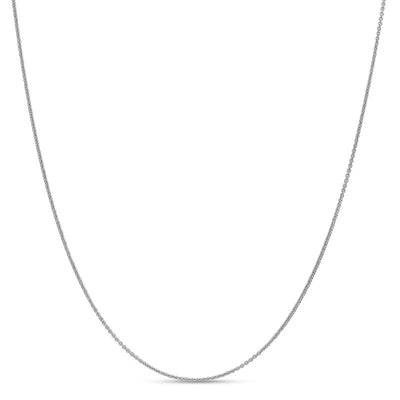 1.15mm Diamond-Cut Solid Cable Chain Necklace in 18K Gold