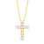 3 CT. T.W. Certified Diamond Cross Pendant in 14K Gold (H/I1)