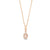 Oval Morganite and 1/15 CT. T.W. Diamond Frame Art Deco Drop Pendant in 10K Rose Gold