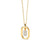 Shryne Diamanti & Co Lab-Created Diamond Accent Letter Initial Pendant in 18K Gold