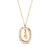 Shryne Diamanti & Co 1/3 CT. T.W. Lab-Created DiamondInitial Pendant in 18K Gold - 19.5"