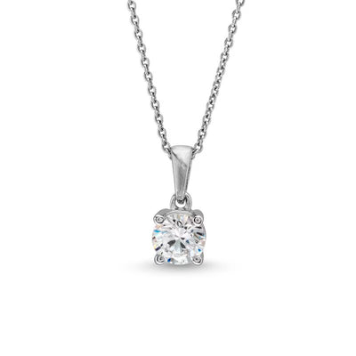 1/2 CT. Certified Lab-Created Diamond Solitaire Pendant in 14K White Gold