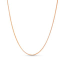 0.7mm Box Chain Necklace in Solid 14K White Gold - Shryne Diamanti & Co.