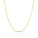 0.7mm Box Chain Necklace in Solid 14K Gold - Shryne Diamanti & Co.