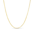 0.7mm Box Chain Necklace in Solid 14K Rose Gold