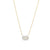 1/10 CT. T.W. Lab-Created Diamond Elongated Hexagon Necklace in 10K Gold