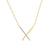 1/10 CT. T.W. Diamond "X" Necklace in 10K Gold