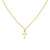 Mini Cross Necklace in 14K Gold