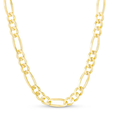 Men's Figaro chain necklace is crafted in solid 14K gold