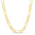 Men's Figaro chain necklace is crafted in solid 14K gold