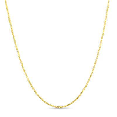 1.1mm Box Chain Necklace in Solid 14K Gold - 18" - Shryne Diamanti & Co.