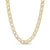 7.0mm Diamond-Cut Hollow Link Chain Necklace in 14K Two-Tone Gold – 18”