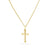 Diamond-Cut Twist Cross Pendant in 10K Gold