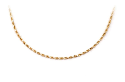 1.5MM Rope 14k Solid Gold Chain