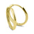 Solid 14K Yellow Gold 1.5mm x 14mm Plain Hoop Earrings - Shryne Diamanti & Co.