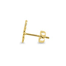 Solid 14K Yellow Gold Butterfly Stud Earrings - Shryne Diamanti & Co.