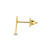 Solid 14K Yellow Gold Cross Stud Earrings - Shryne Diamanti & Co.