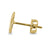 Solid 14K Yellow Gold Infinity Stud Earrings - Shryne Diamanti & Co.